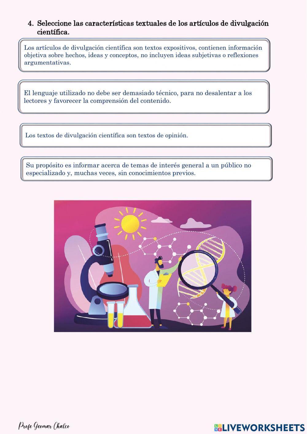 Textos de divulgación científica