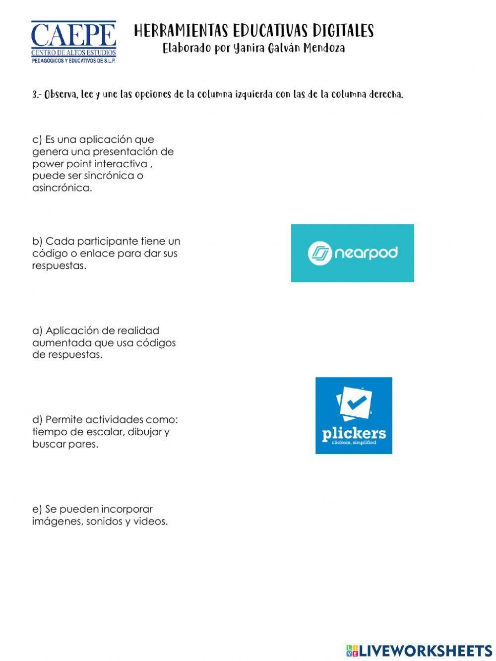 Herramientas educativas digitales