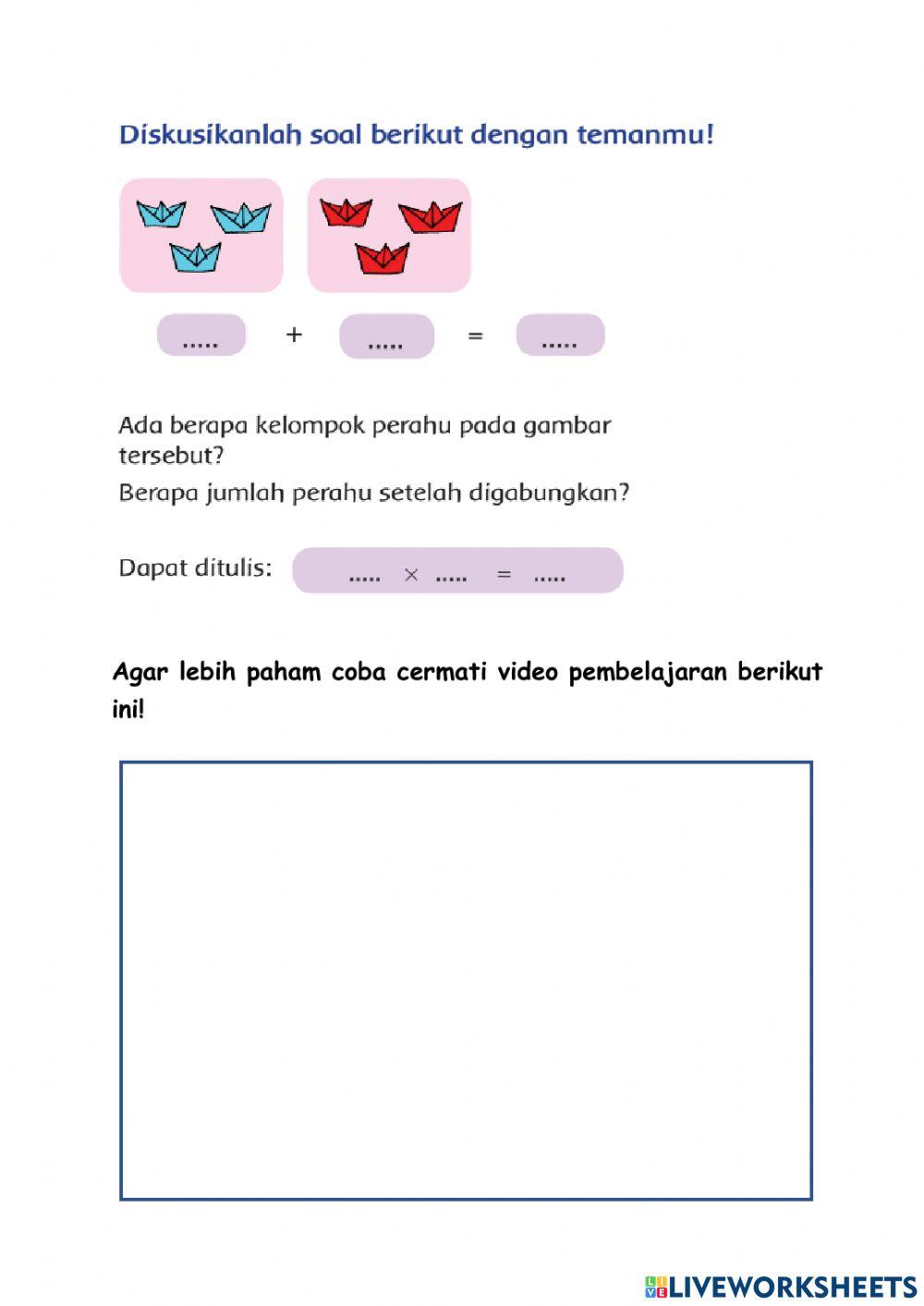 LKPD Perkalian Matematika Kelas 2 SD