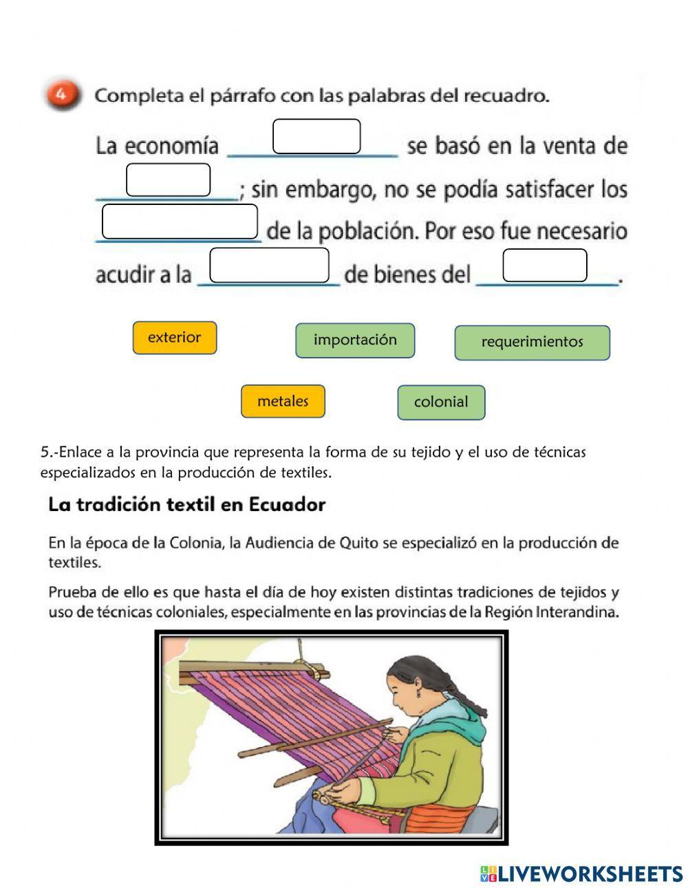 El régimen colonial