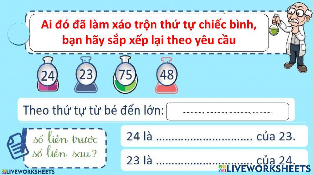 Phiếu bài tập Toán tuần 13