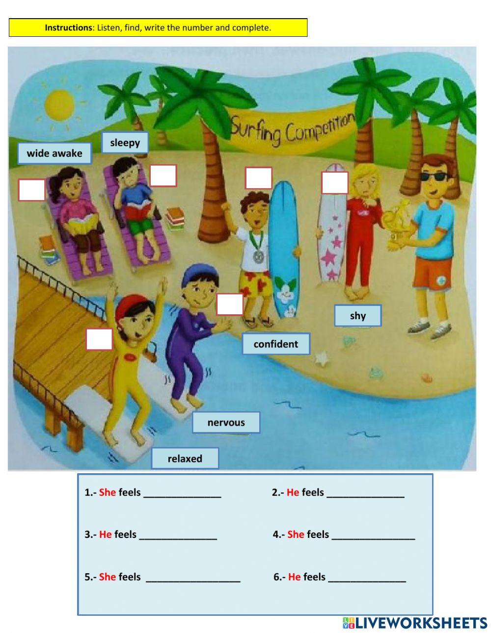 I Feel Worksheet Printable