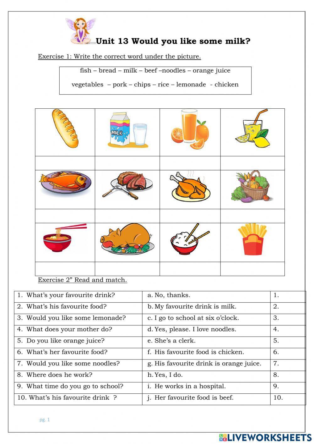 Tiếng anh lớp 4-Unit 13-Lesson 1