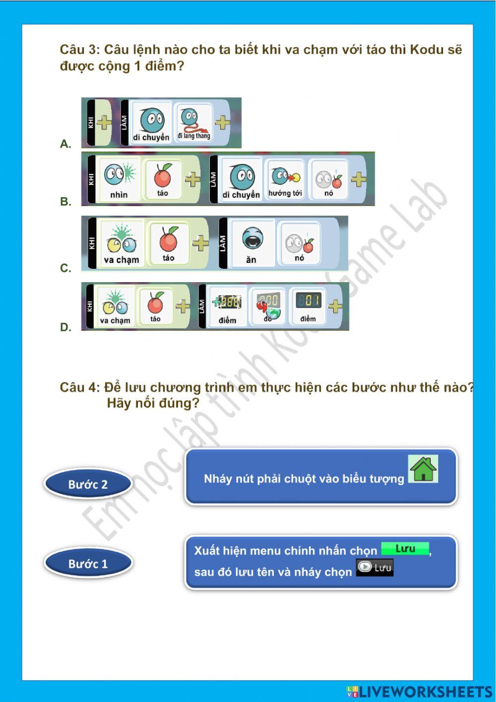 Tin học lớp 2-tuần 14-Bài 4: Lập trình tính điểm cho nhân vật (tiết 2)