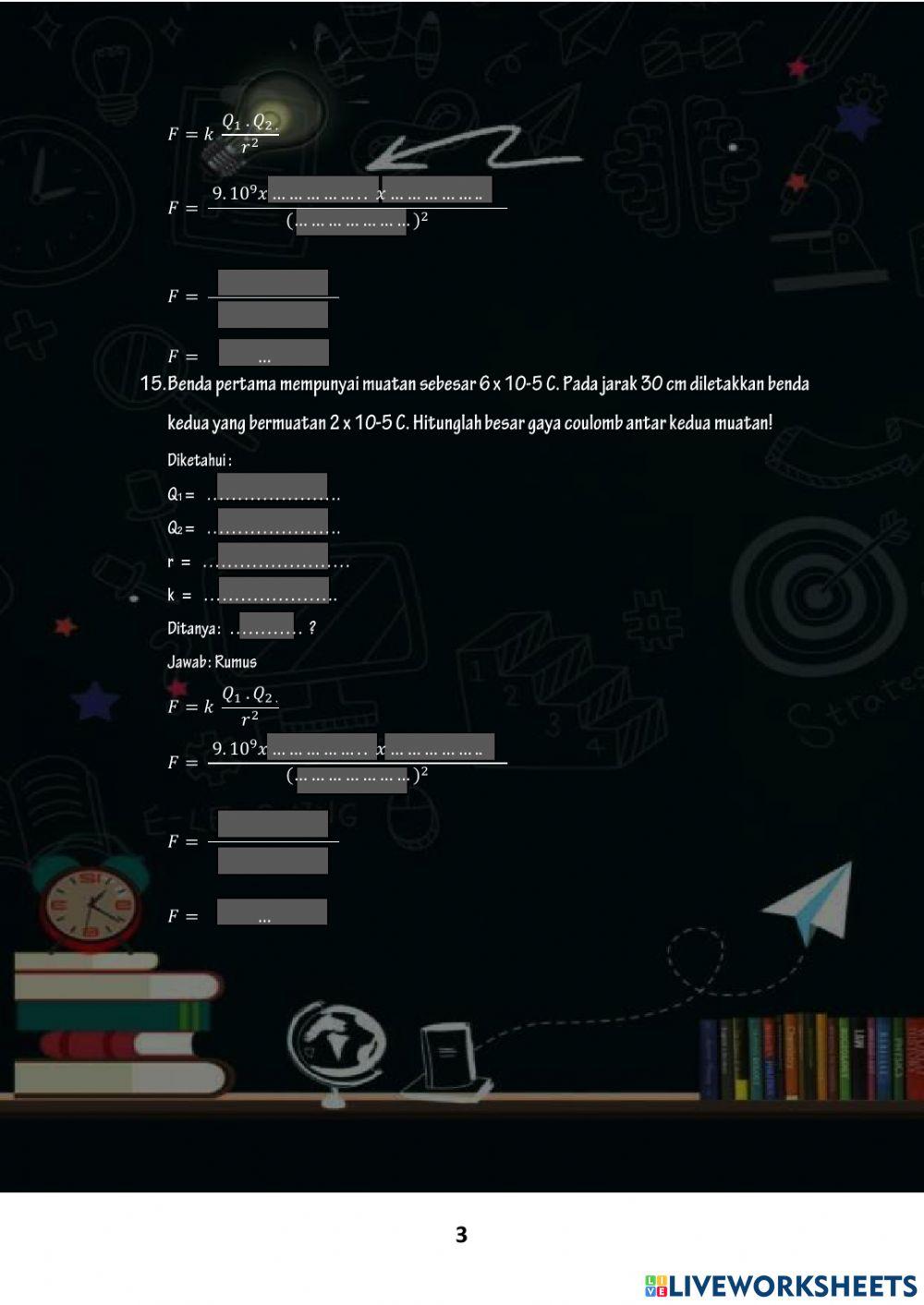 Ulangan Harian Bab Listrik Statis