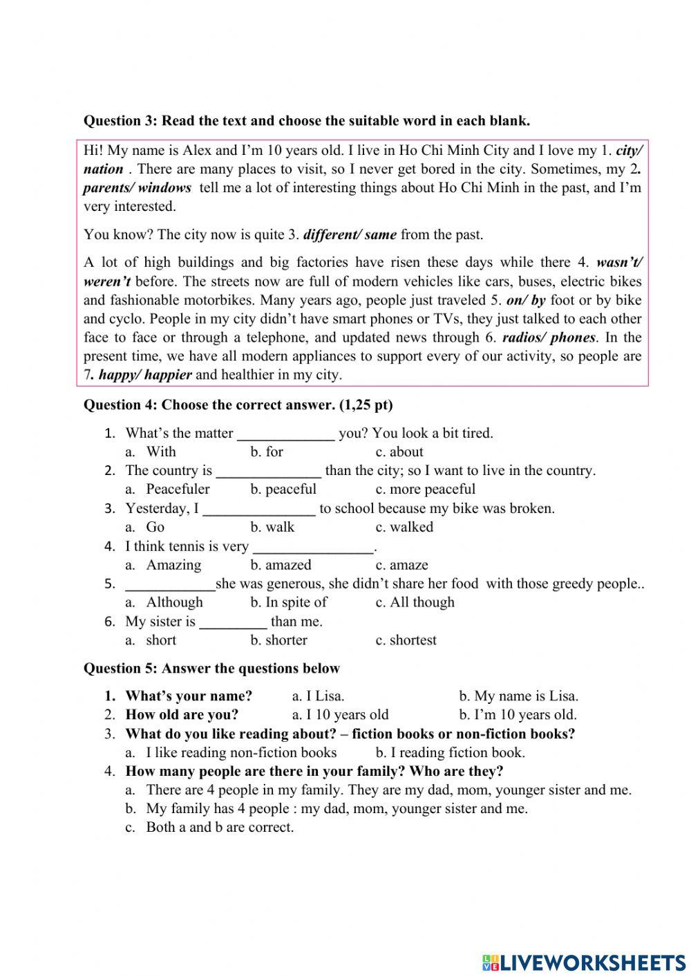 General revision - week 12