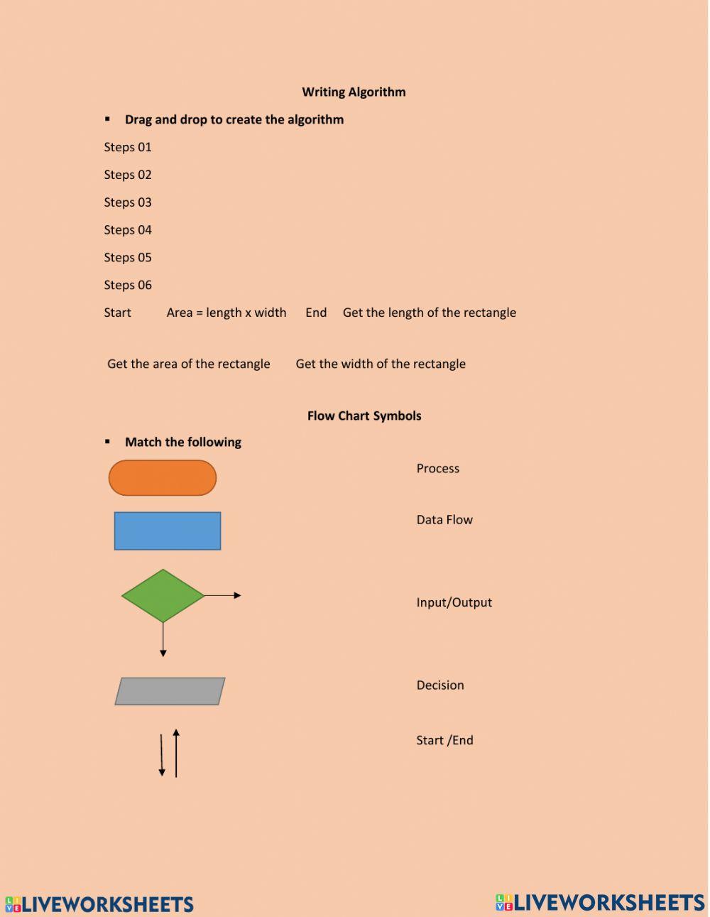 Flow Chart online exercise for | Live Worksheets