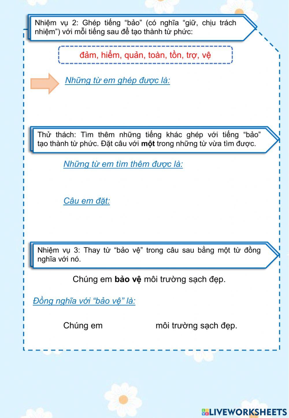 LTVC 5 - MRVT Bảo vệ môi trường