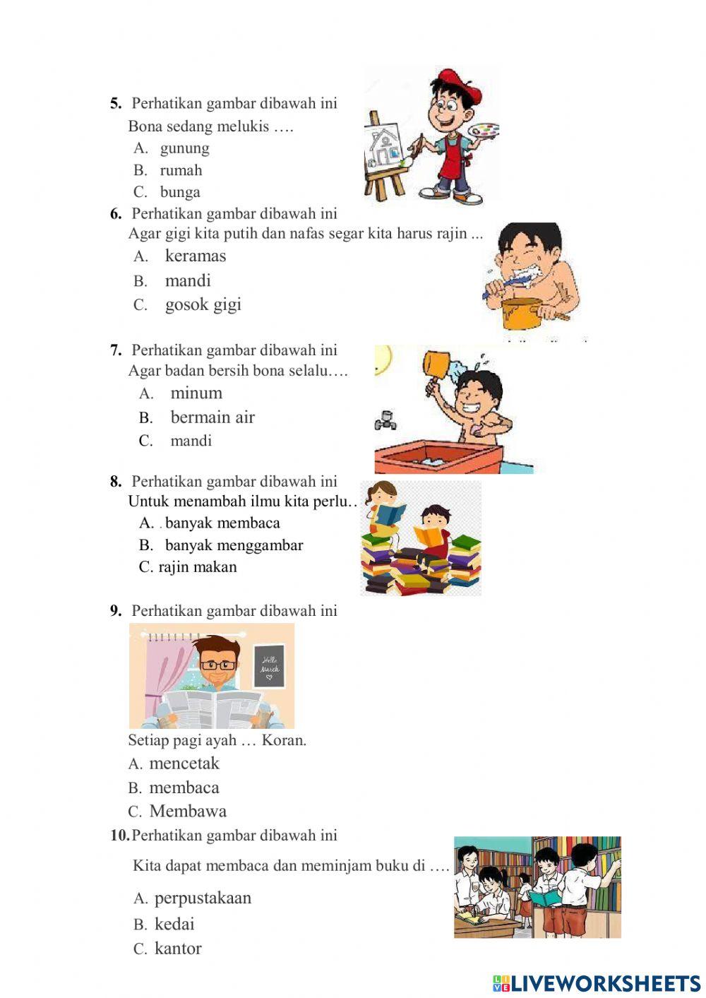 Soal PAS TEMA 2 KELAS 1
