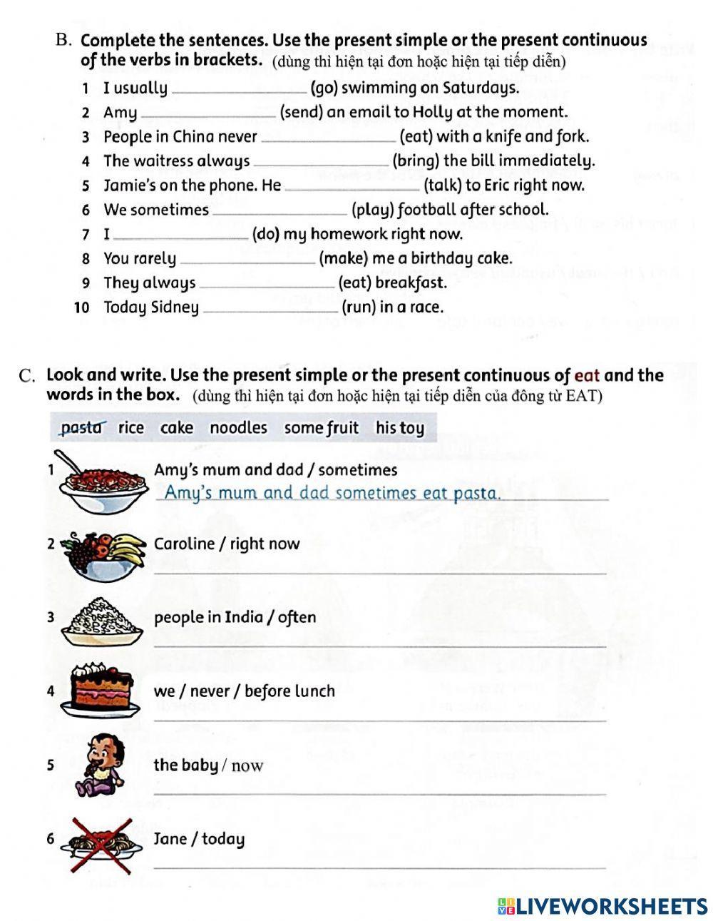 Extra 4 - present progressive - family and friends 5