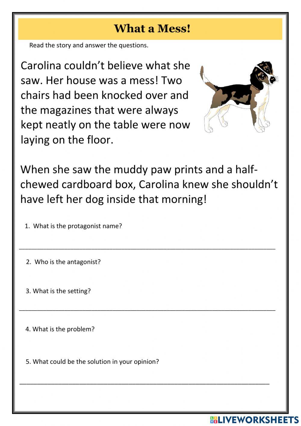 Story Elements Simple Practice