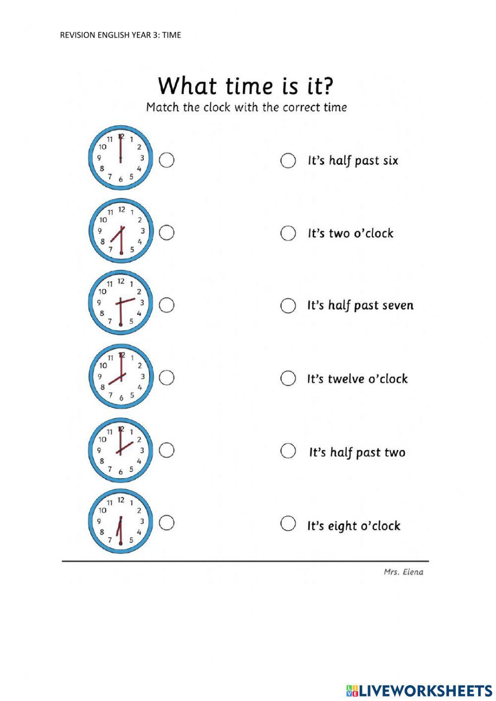 RevisionTime online exercise for Live Worksheets