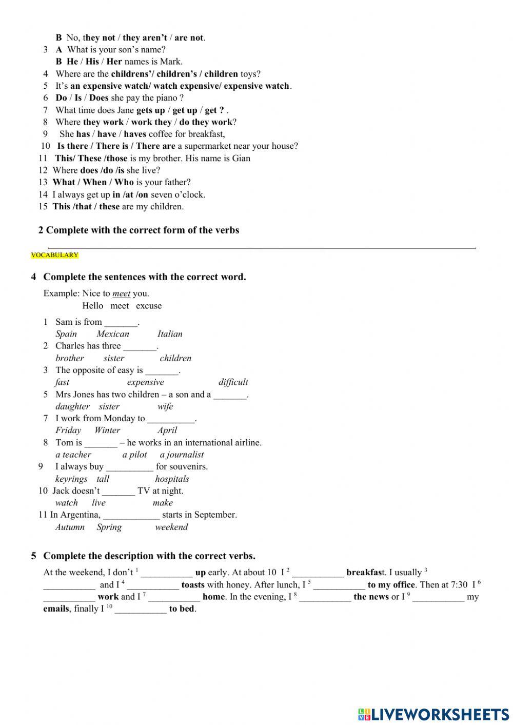 Practice test beginners