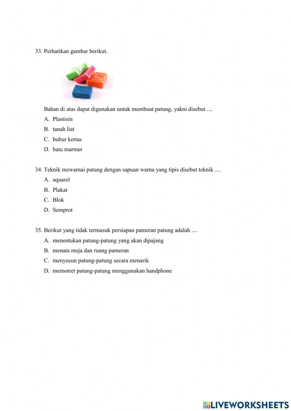 Soal PAS TEMA 1 KELAS 6