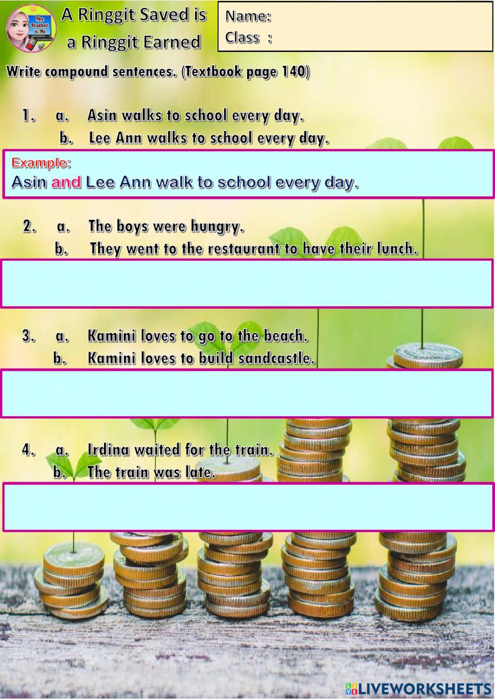 Year 6 Unit 14 Simple and Compound Sentences
