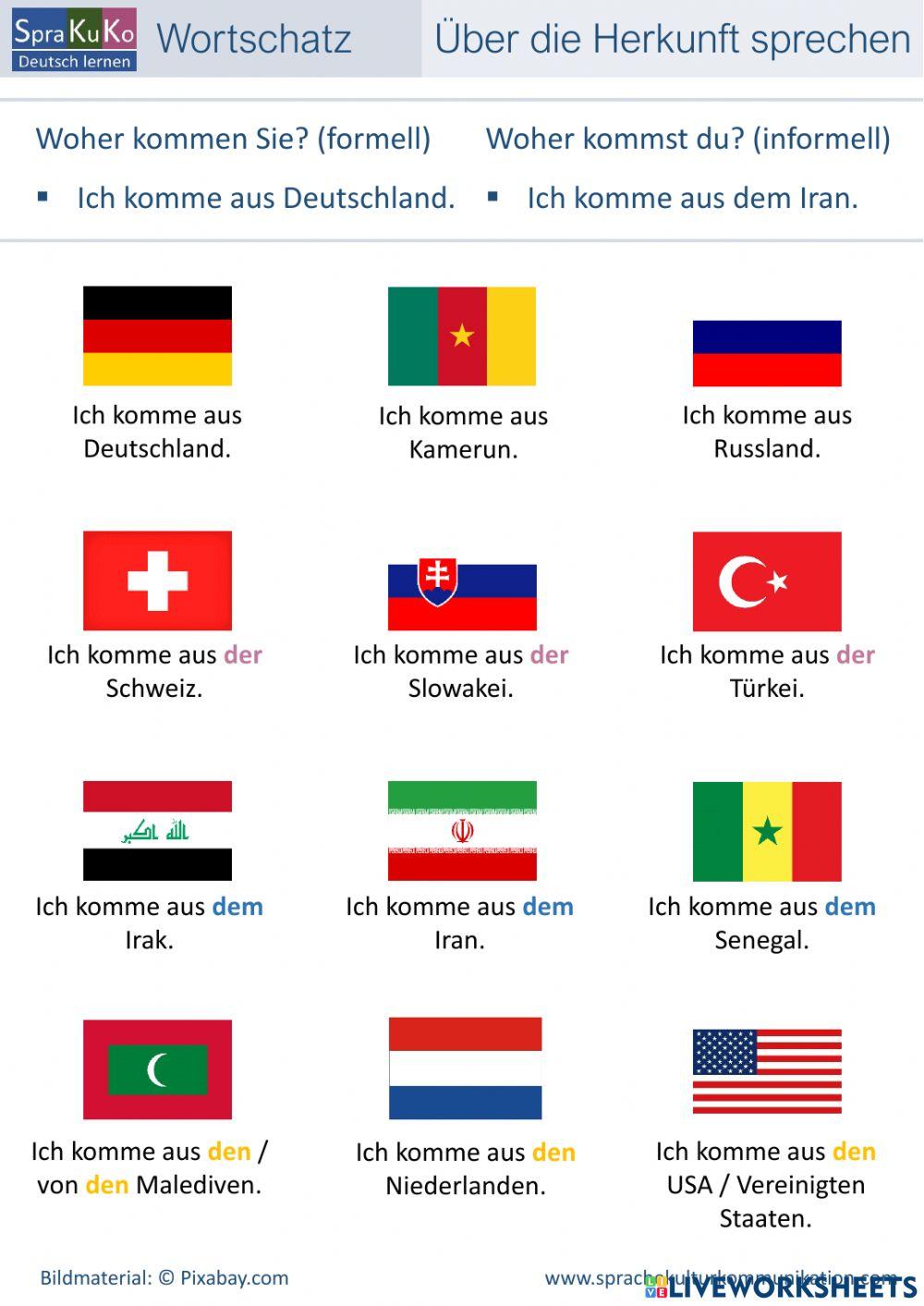 Über die Herkunft sprechen