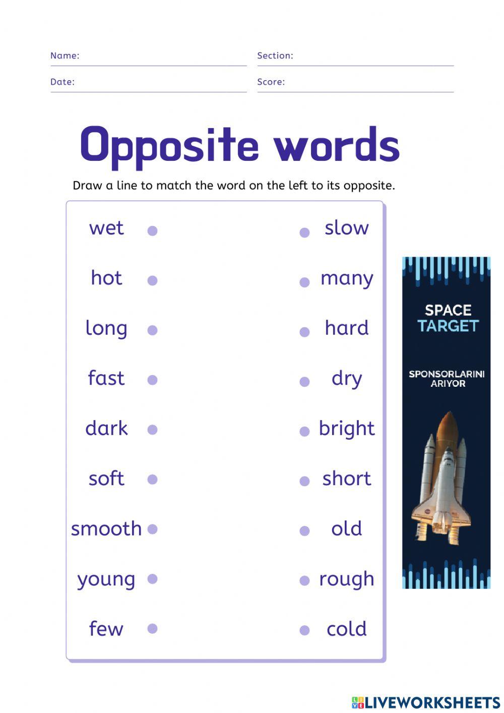 SYNONYMS AGAIN online exercise for