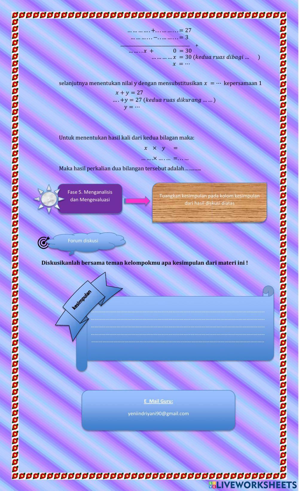 Spldv metode campuran