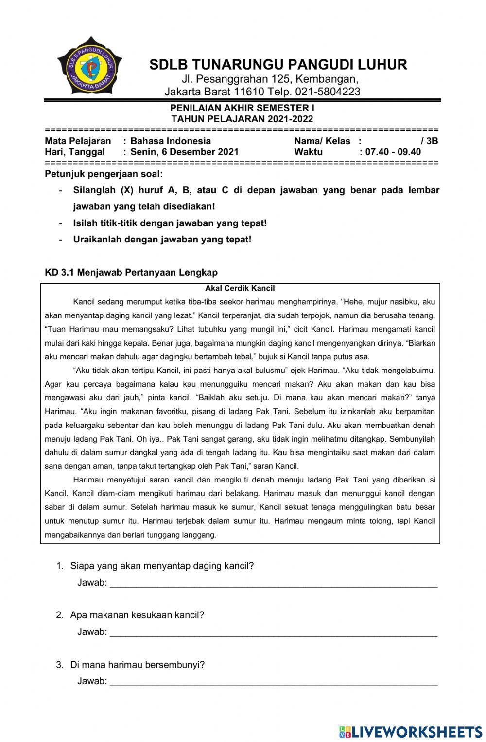 PAS Bahasa Indonesia