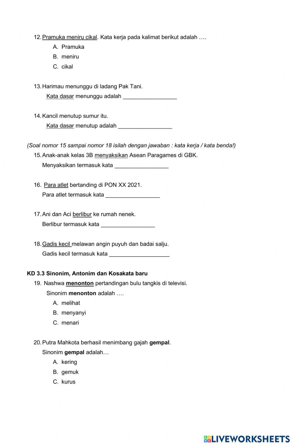 PAS Bahasa Indonesia