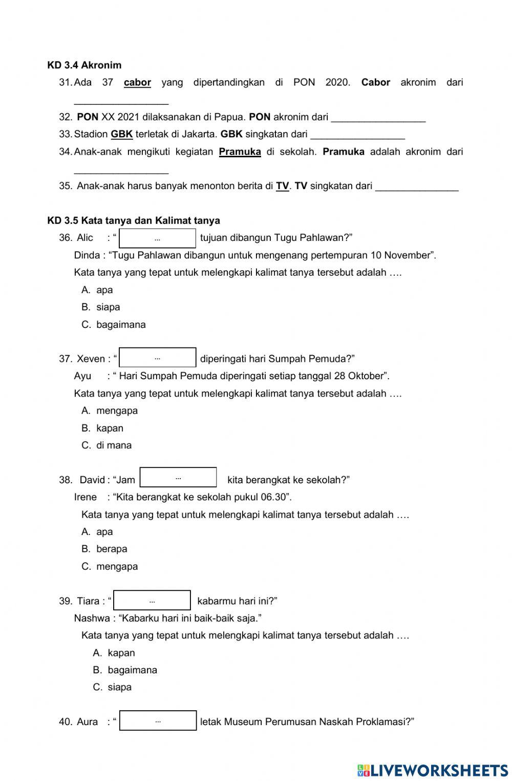 PAS Bahasa Indonesia