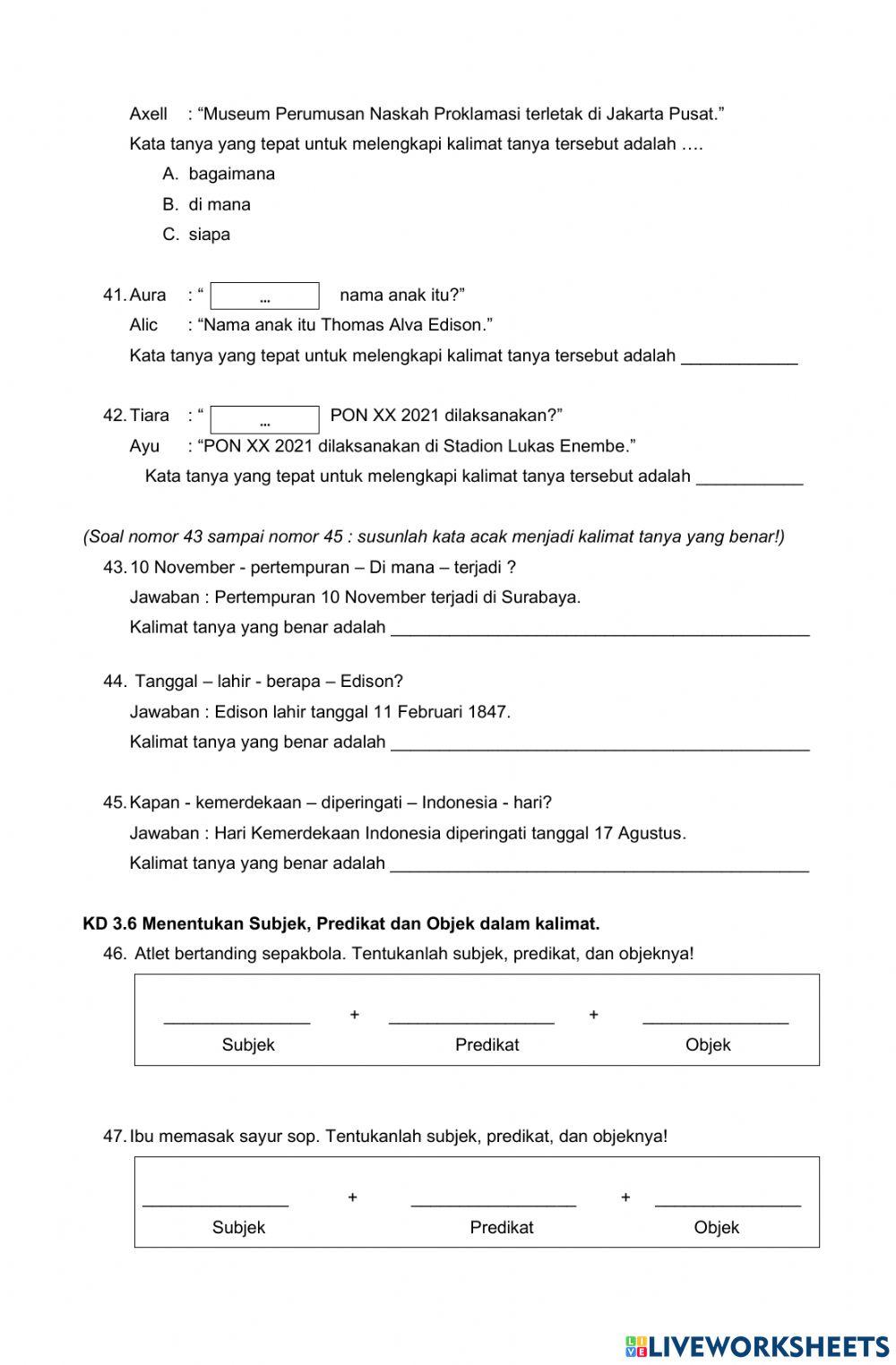 PAS Bahasa Indonesia