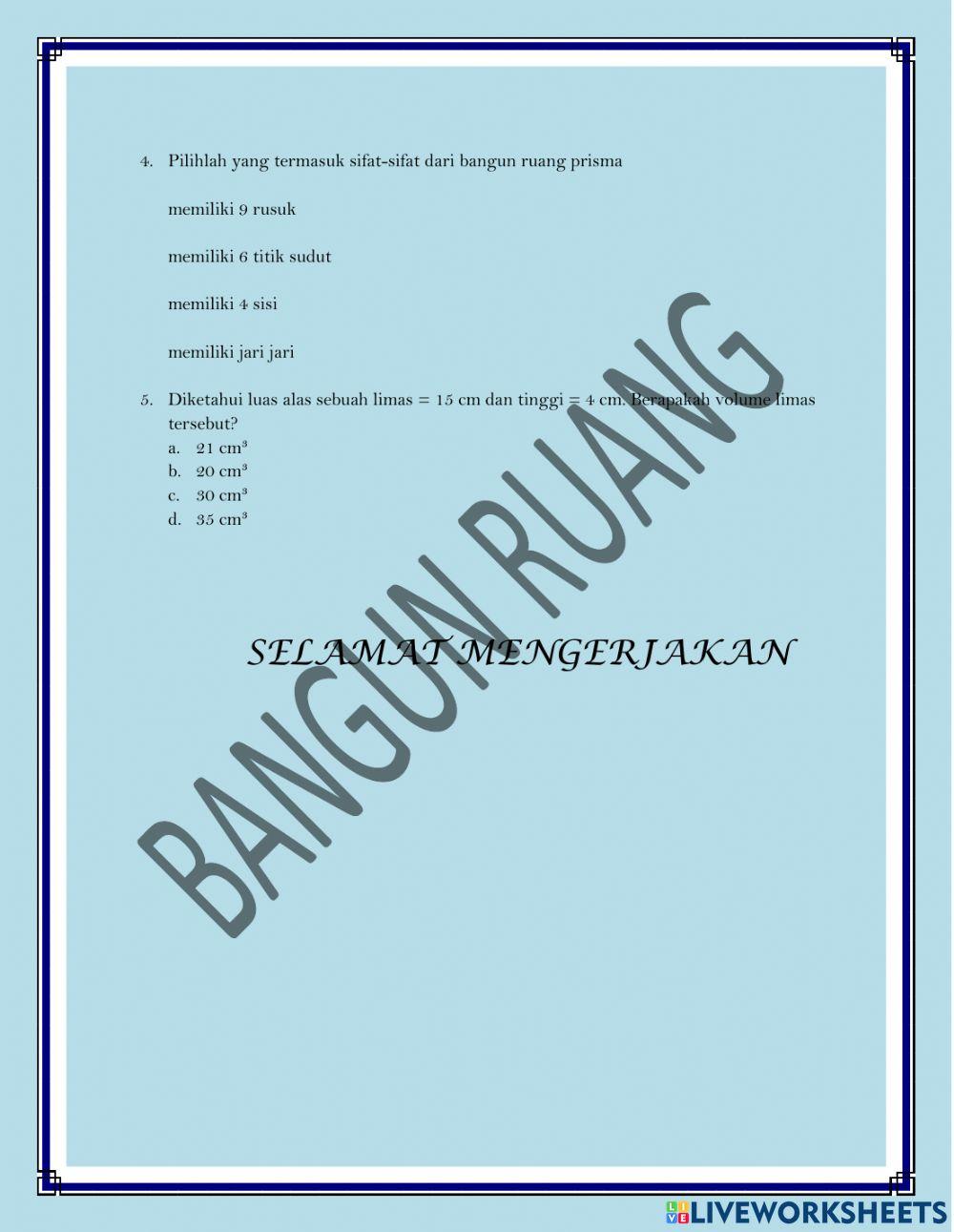 Bangun ruang