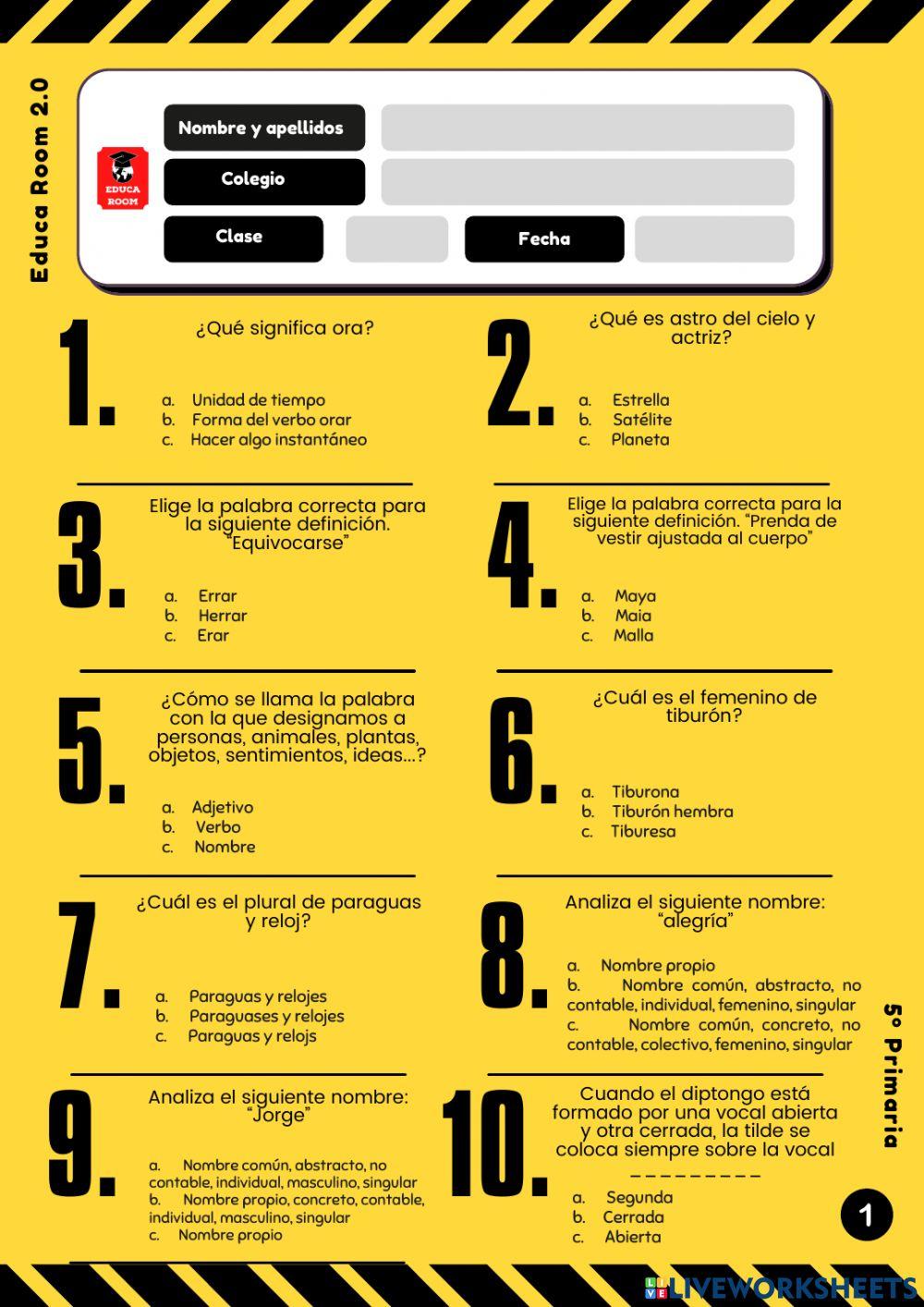 5º ud3 cuestionario 2 lengua