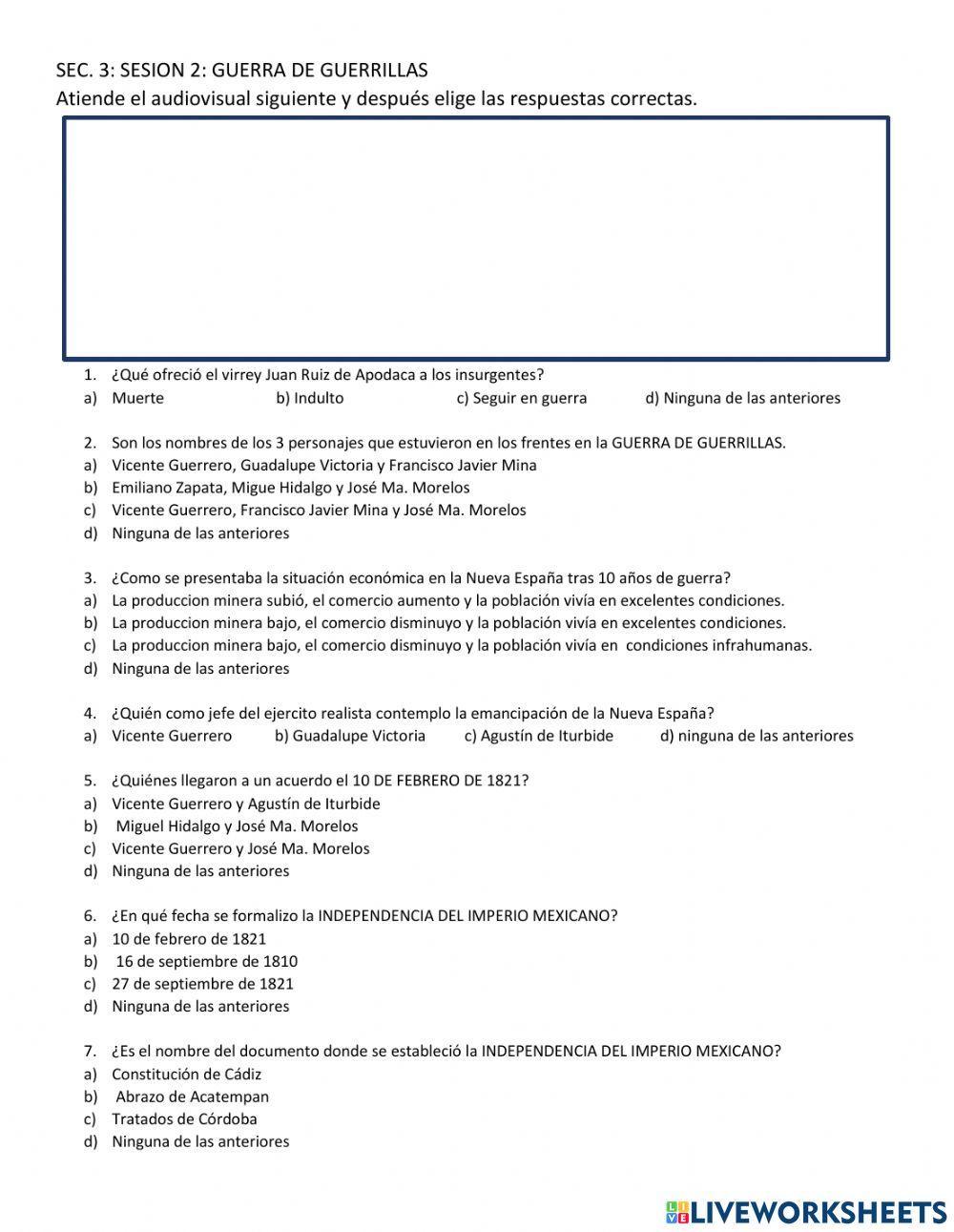 Los jefes insurgentes