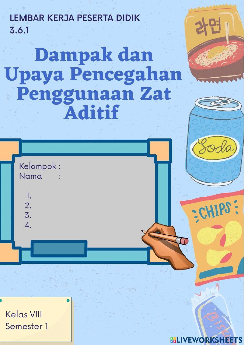 Dampak Penggunaan Zat Aditif
