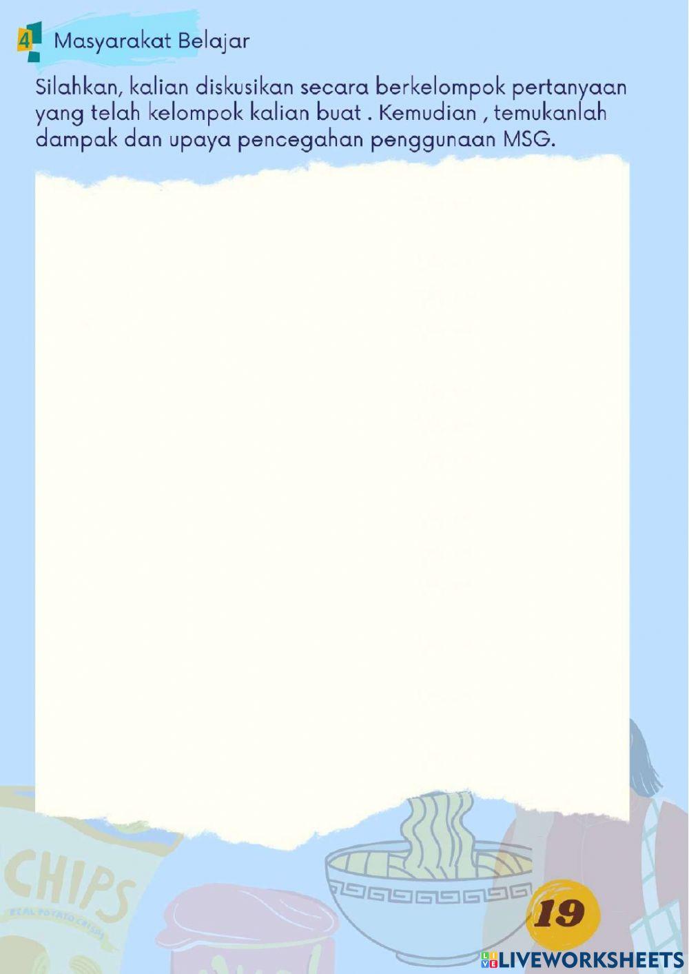 Dampak Penggunaan Zat Aditif