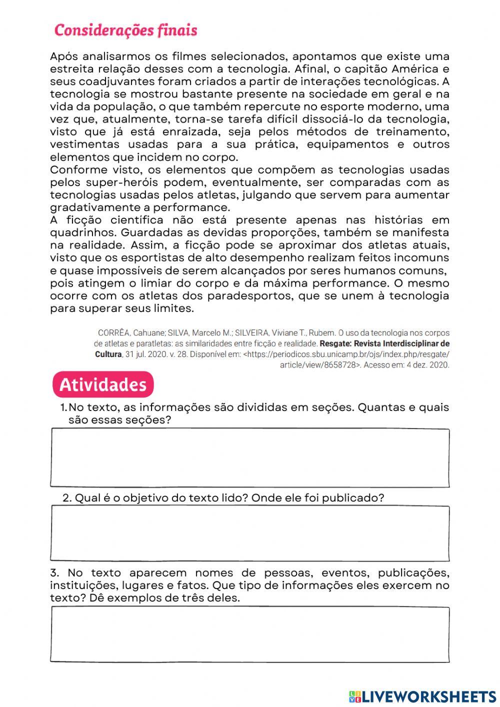 Artigo de Divulgação Científica