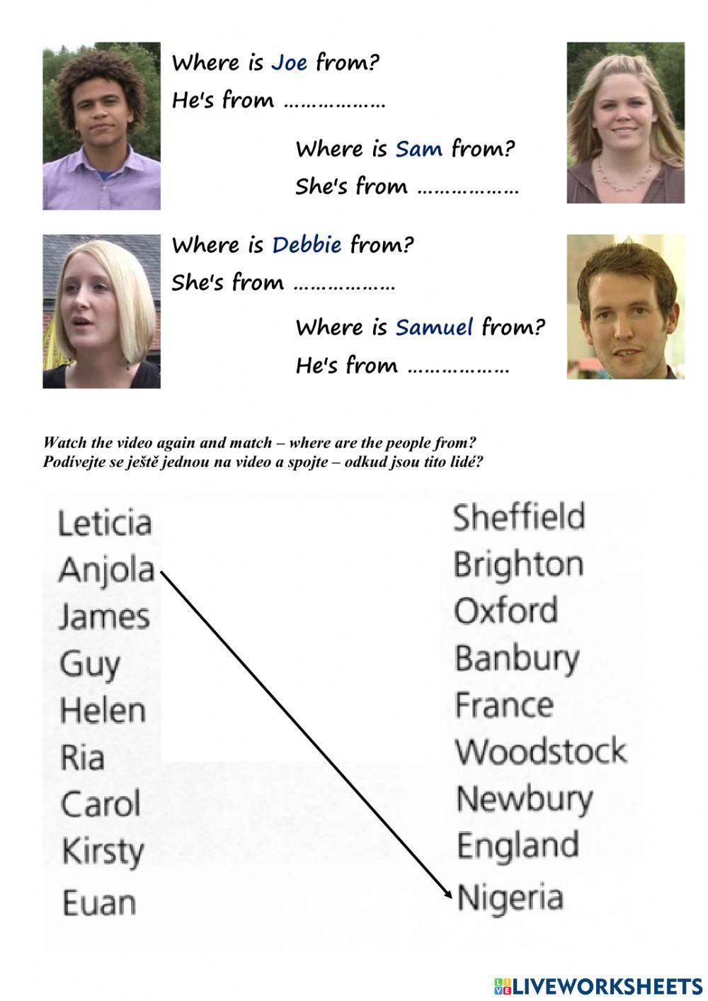 Project 1 Unit 2: Culture - What's your address?