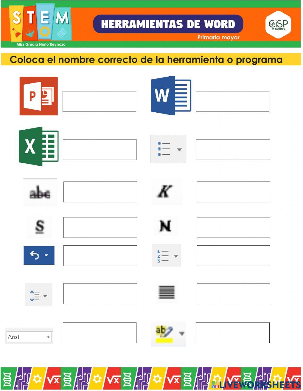 Herramientas de word