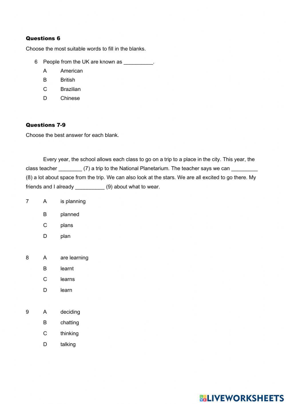 Latihan Pengayaan PBD 2021