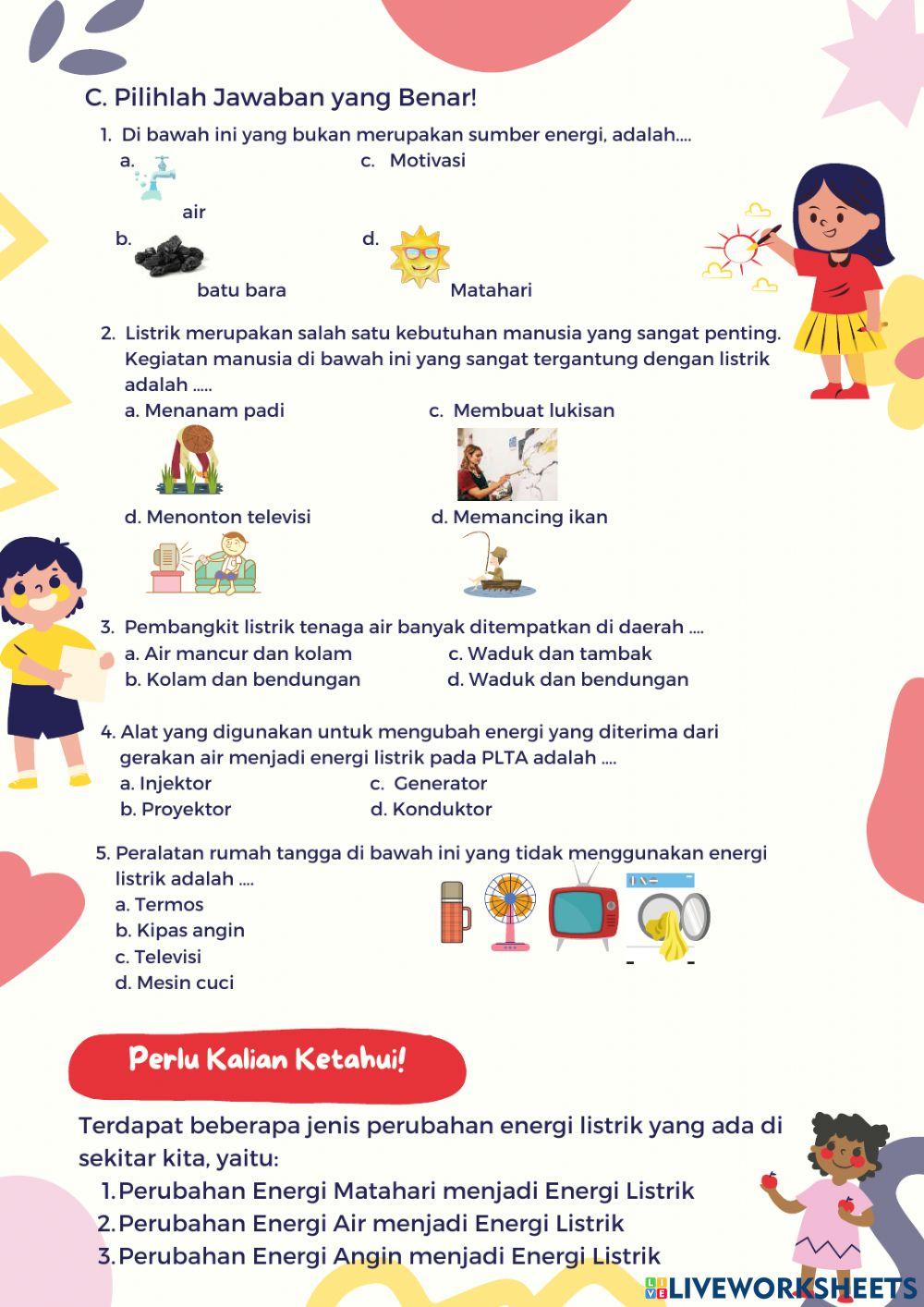 LKPD Kelas 4 Tema 9 Subtema 1 Pembelajaran 1