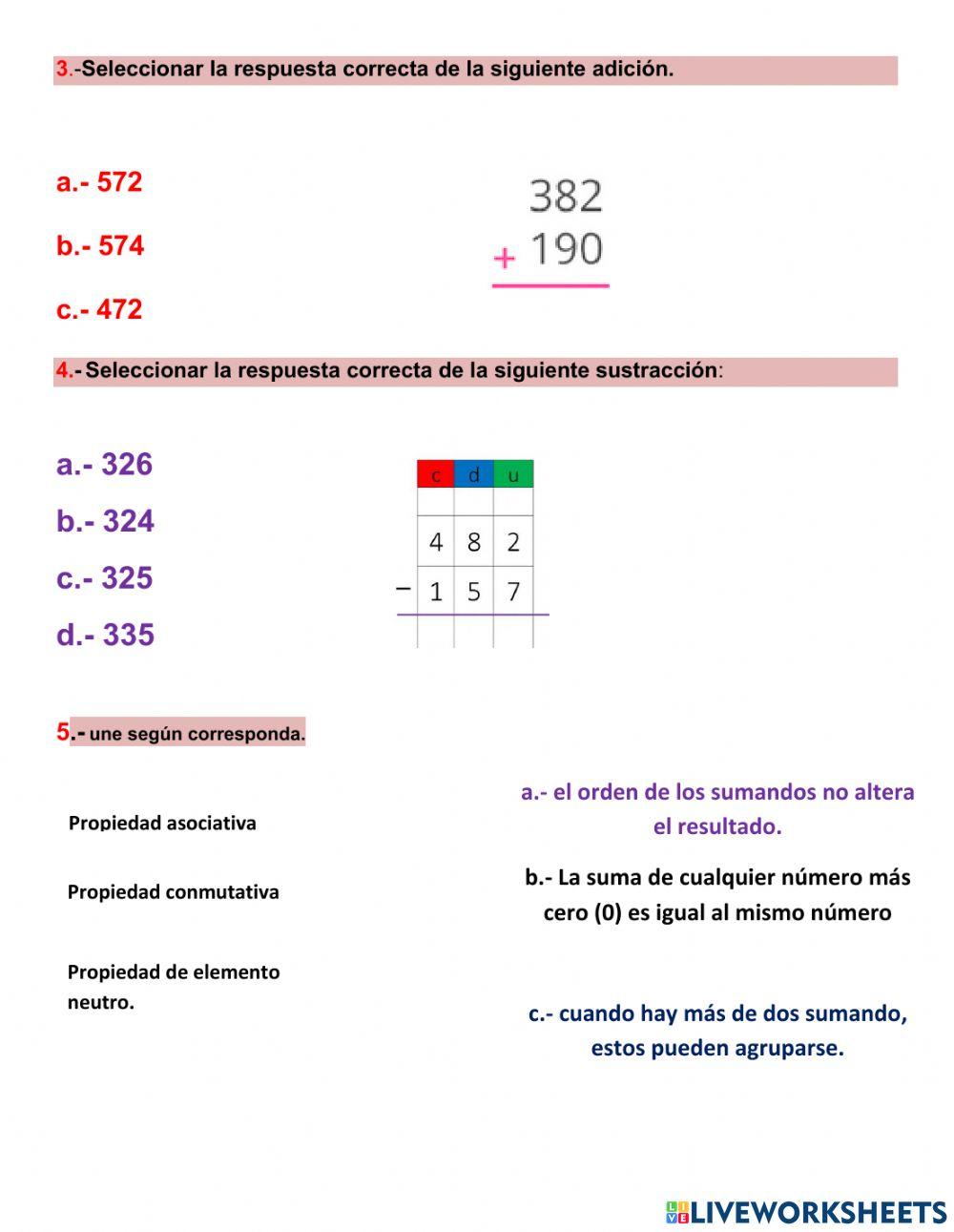 Examen de matemática