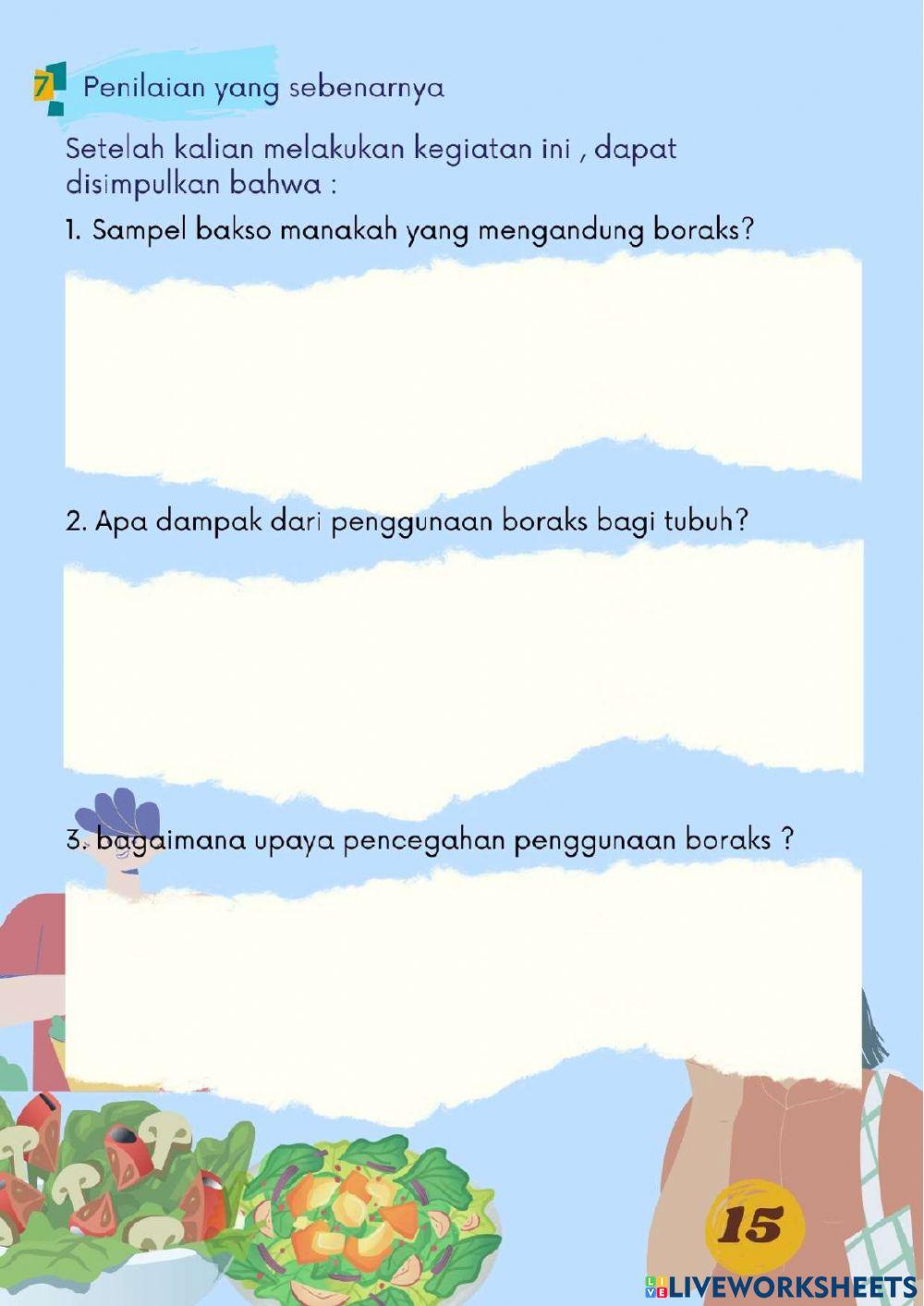 Uji Kandungan Boraks pada Bakso