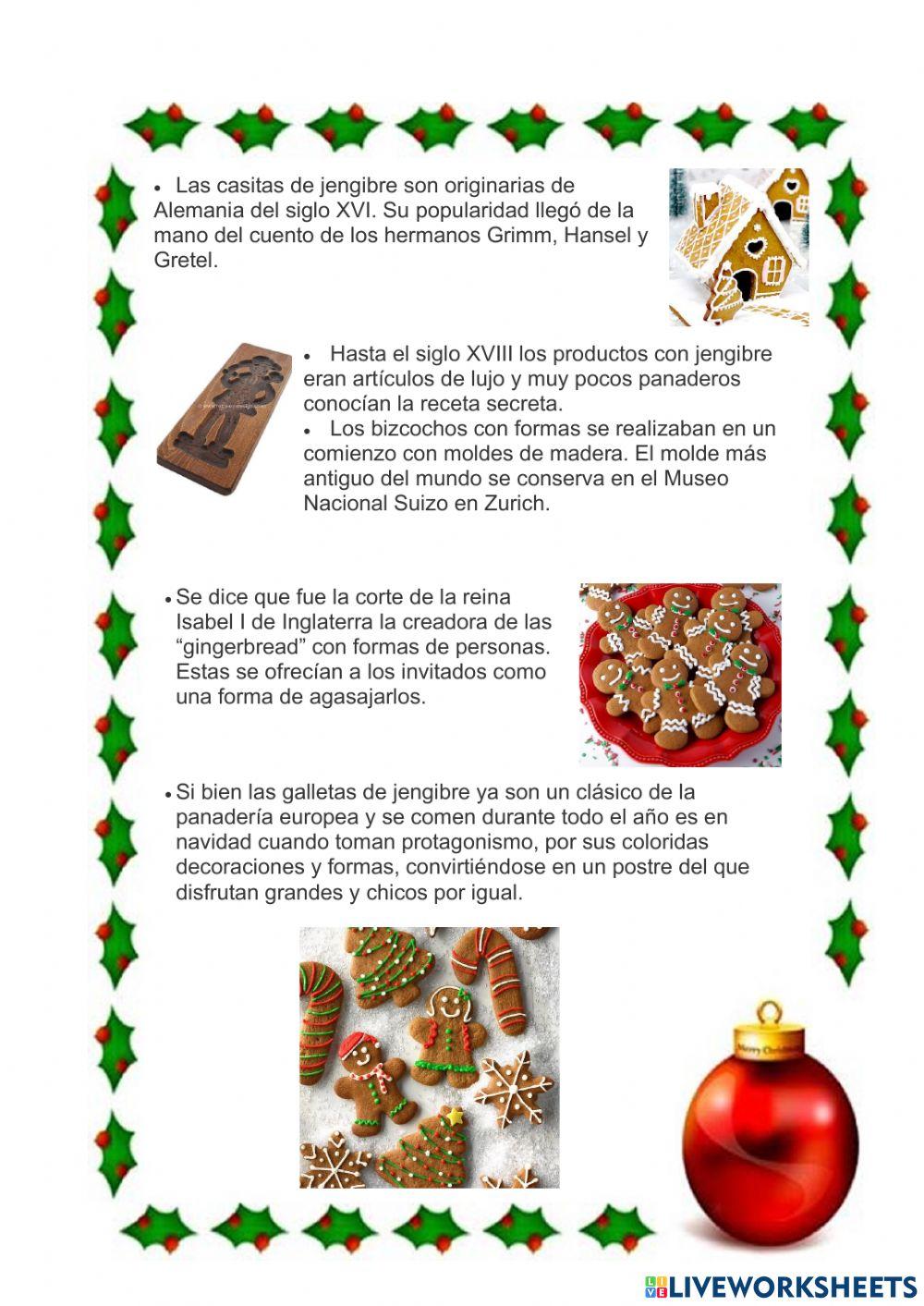 Tradición de las galletas de jengibre
