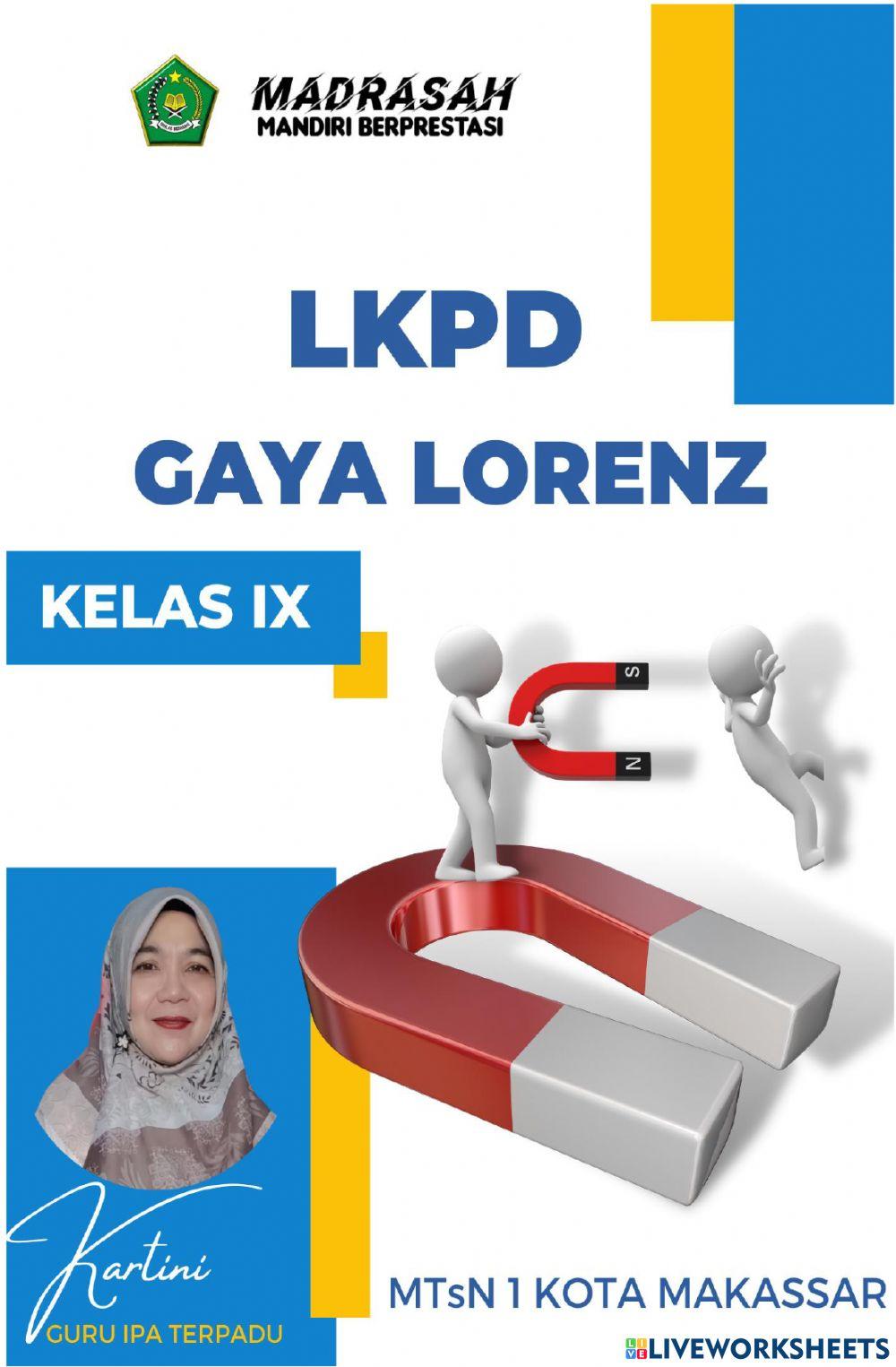 LKPD GAYA LORENTZ
