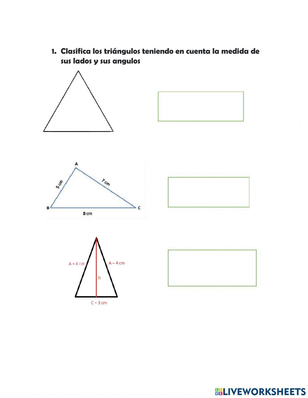 Clasificacion de triangulos