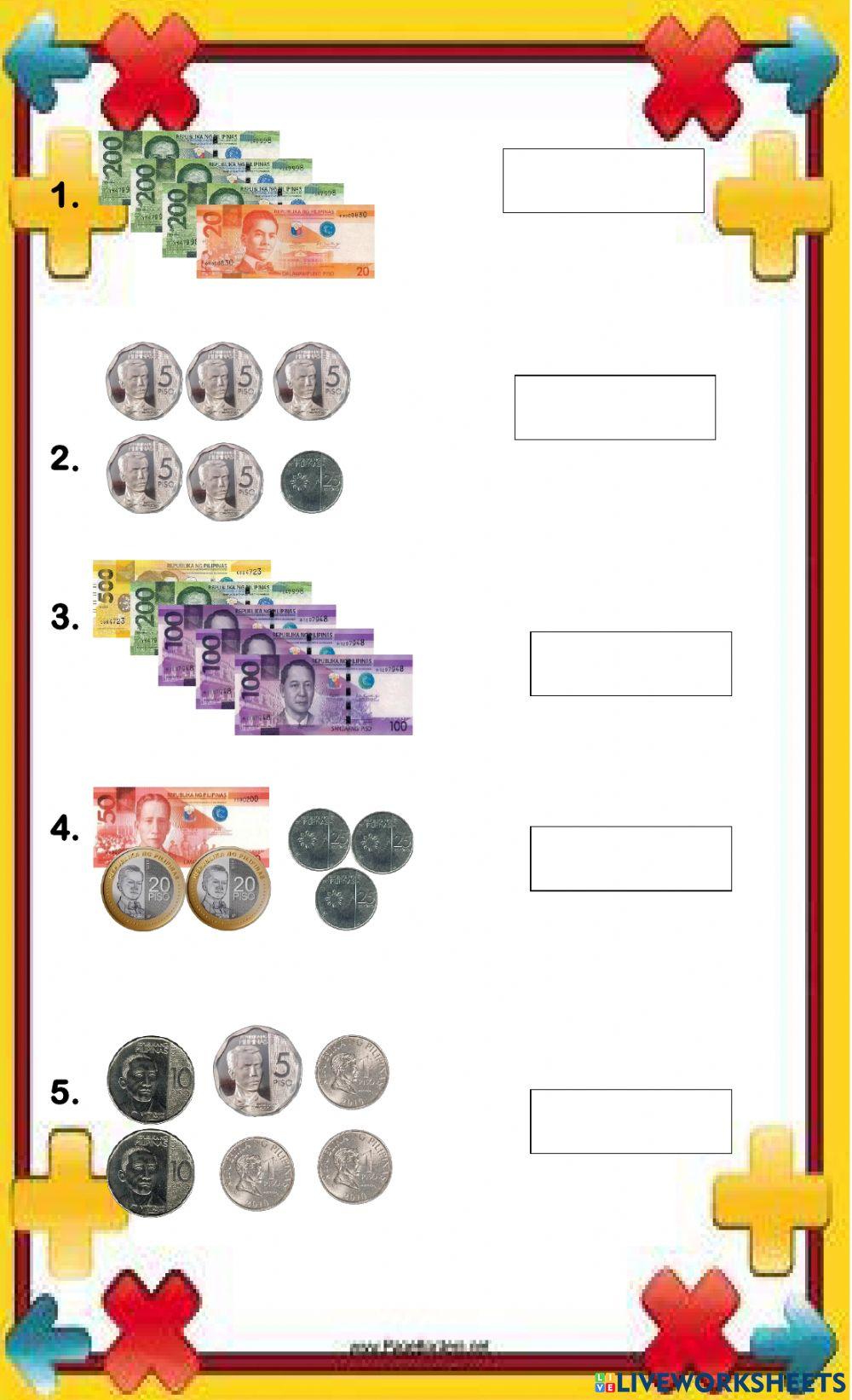 Philippine money (bills and notes)
