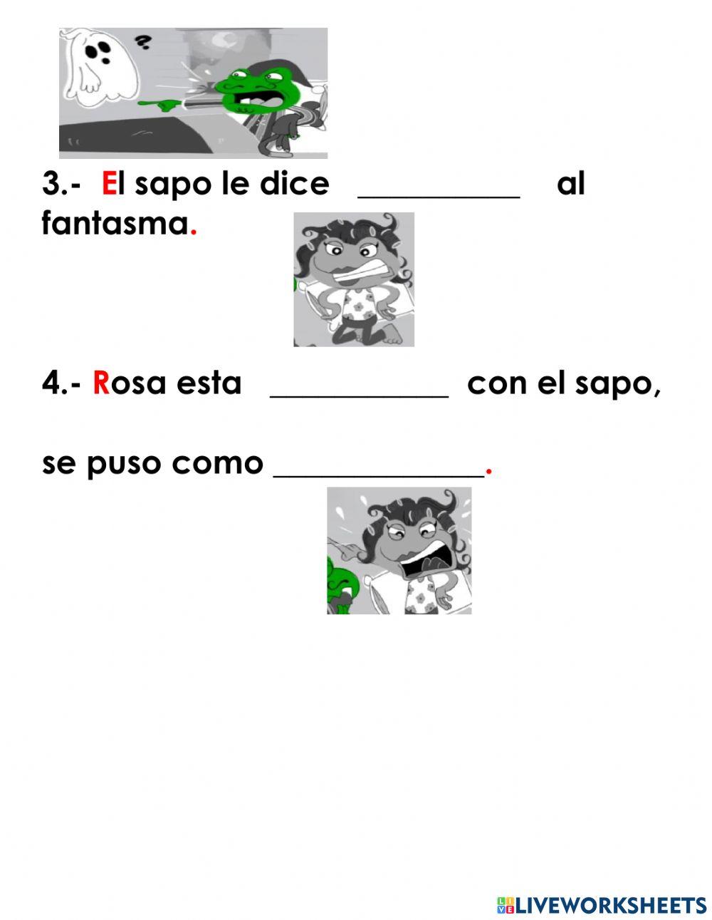 Actividad 3 formar oraciones con palabras con f