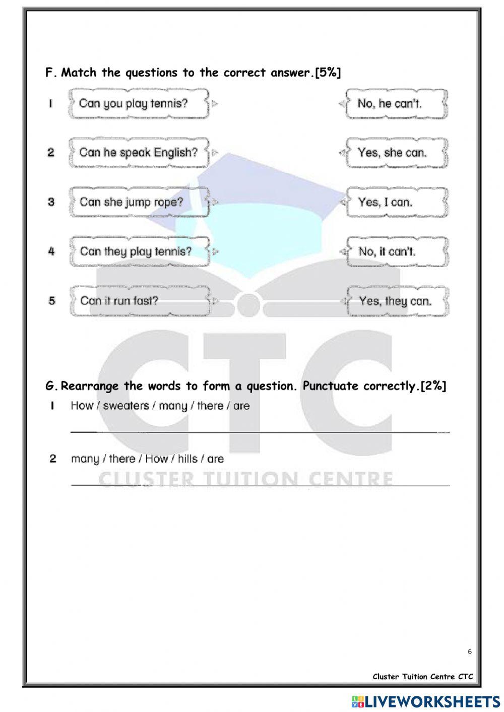 Standard 2 English Final Exam online exercise for Live Worksheets Standard 2 English Final Exam online exercise for Live Worksheets