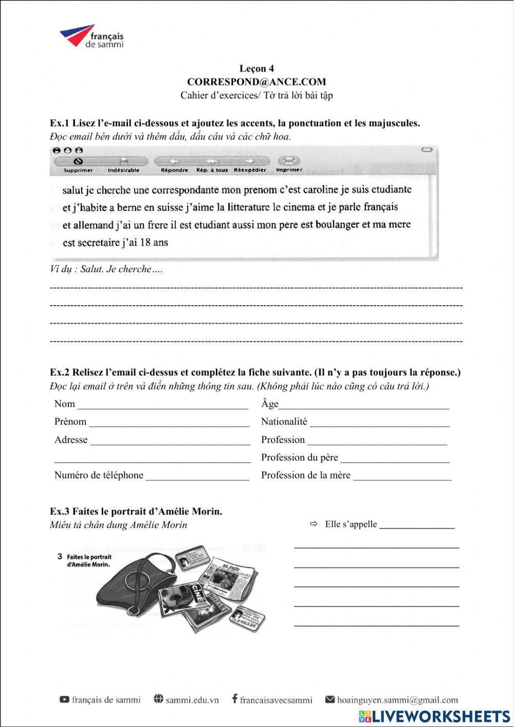 Le Nouveau Taxi 1 - Leçon 4 - Cahier d'exercices