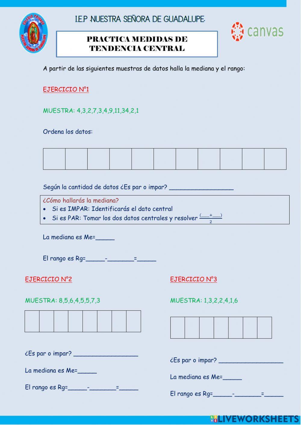 Practica Medida de Tendencia Central