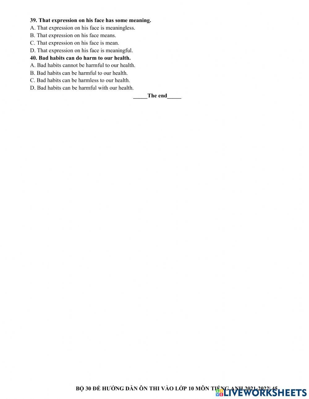 Ôn thi vào 10 - đề 12