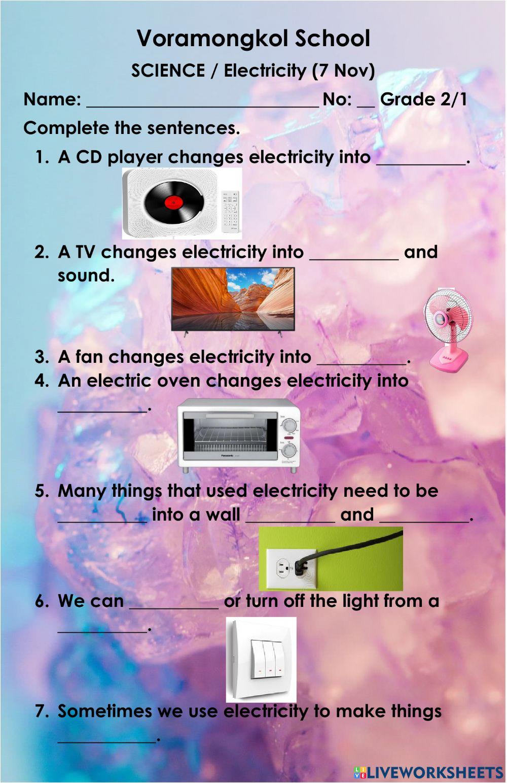 Grade 2- Changing Electricity