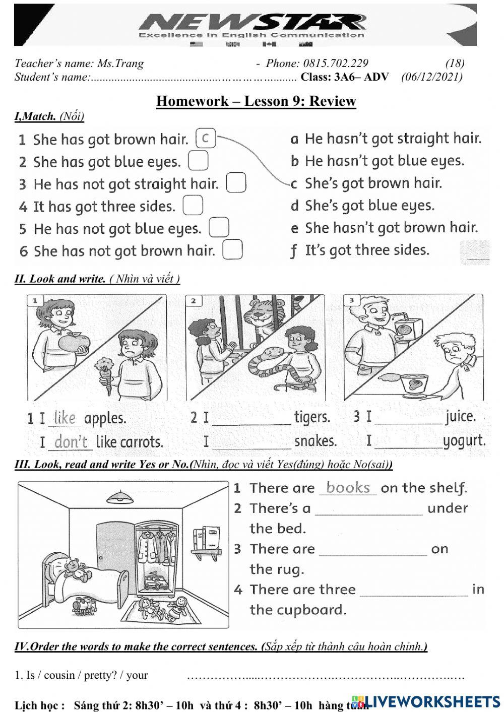 3A6-Lesson 9 -Review