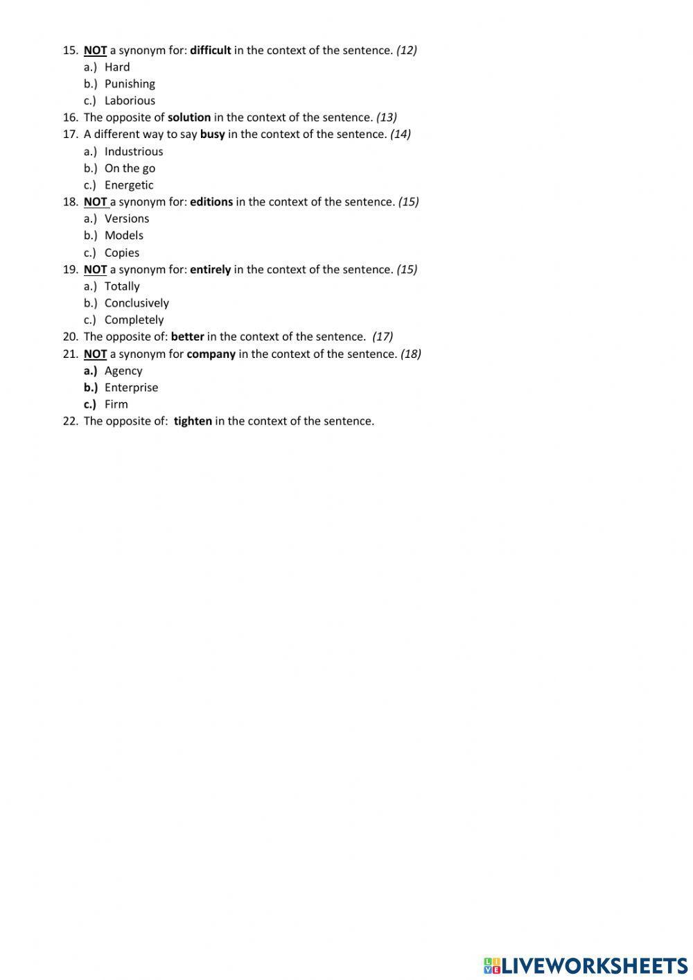 Nike article, synonyms and antonyms